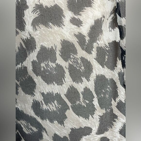 Emerson Thorpe Silk Leopard Print Top S - Picture 6 of 8